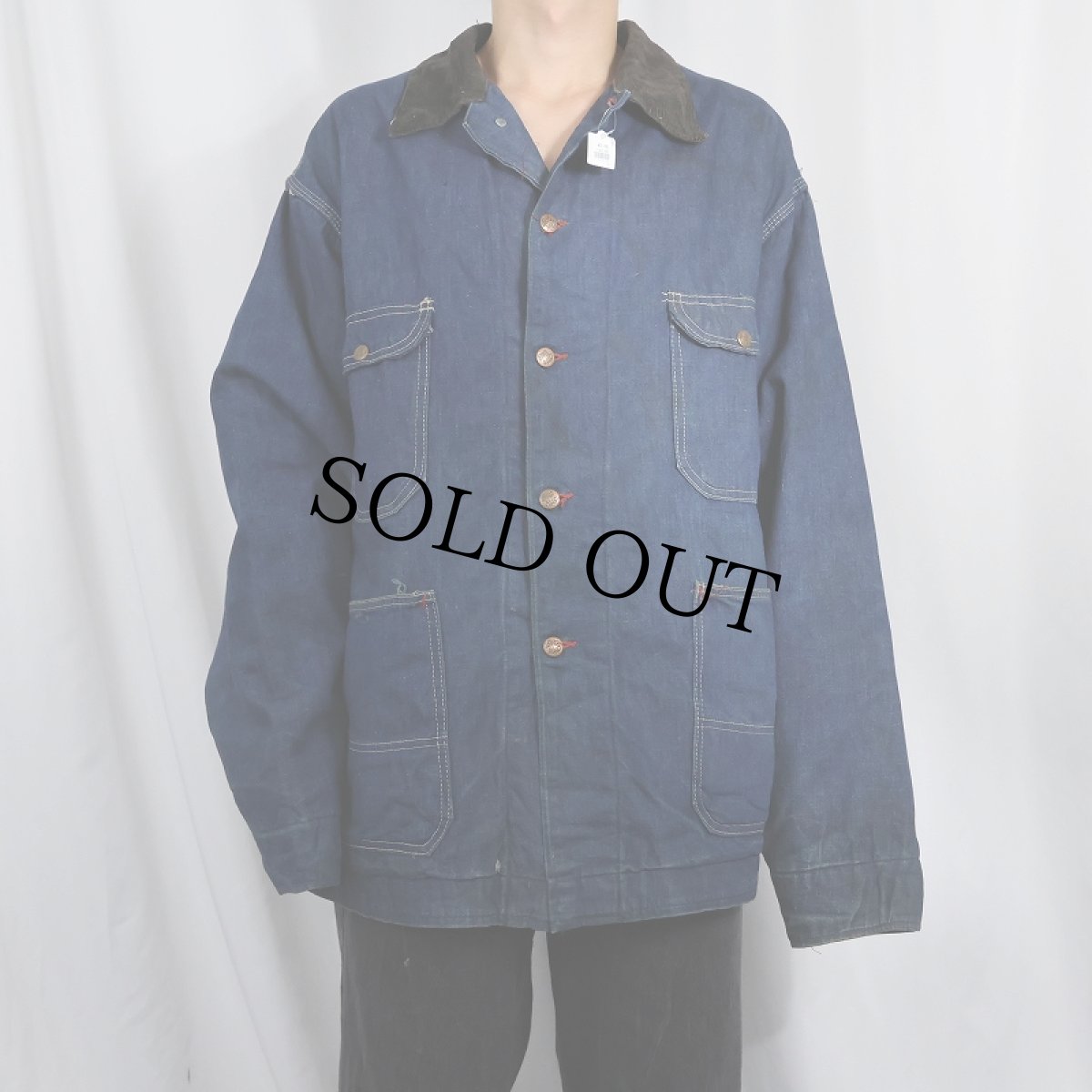 画像2: 70's JCPenney BIGMAC キルティングライナー デニムカバーオール (2)