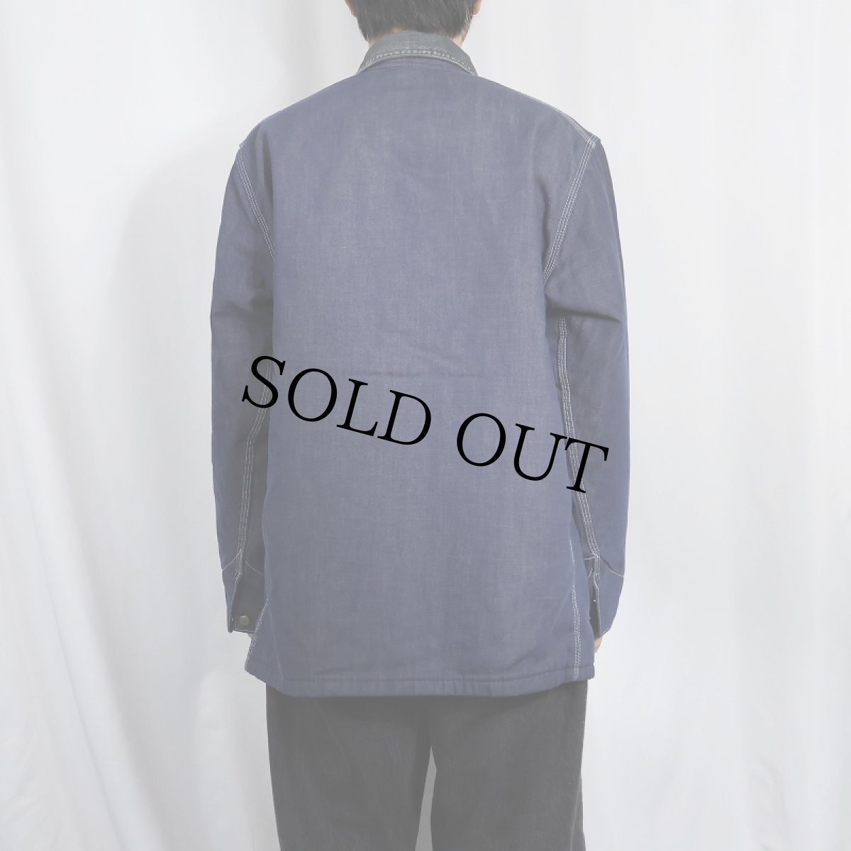 画像3: 70's OSH KOSH キルティングライナー デニムカバーオール SIZE42 (3)