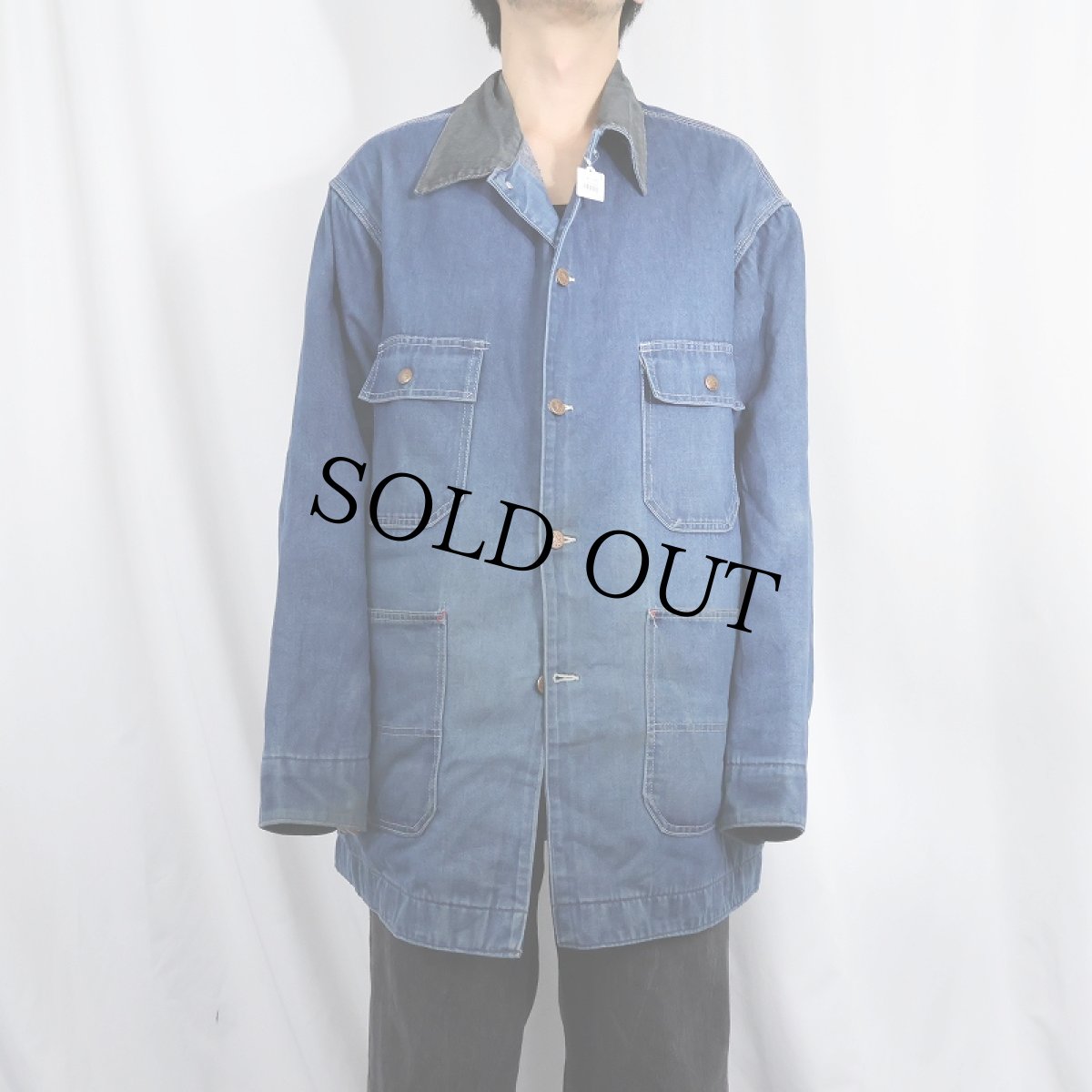 画像4: 80's BIG MAC USA製 ブランケットライナー デニムカバーオール (4)