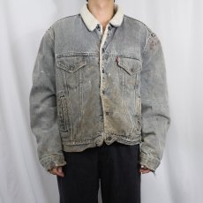 画像2: 80's Levi's 70608 USA製 デニムボアジャケット SIZE50R (2)