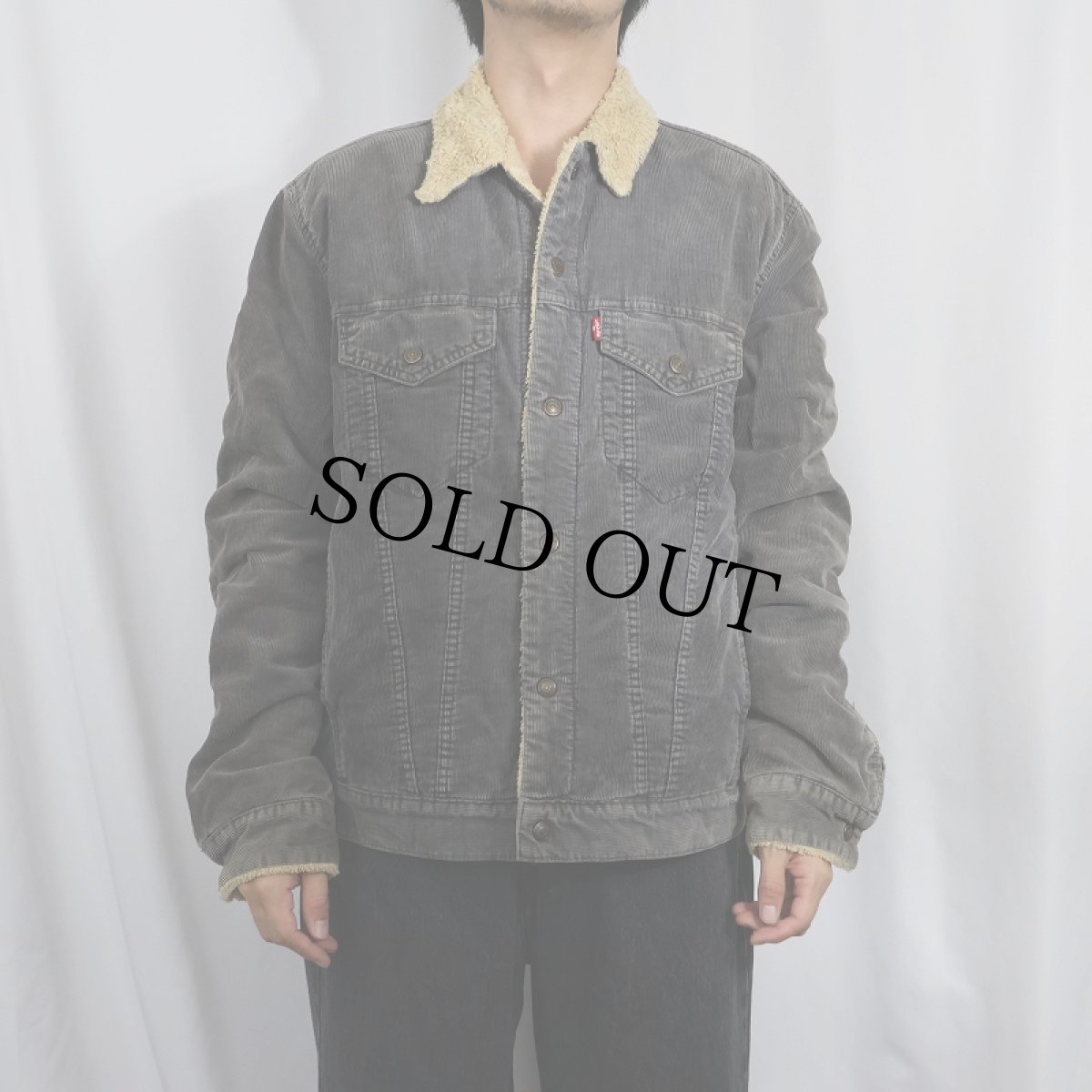 画像2: Levi's コーデュロイボアジャケット XL (2)