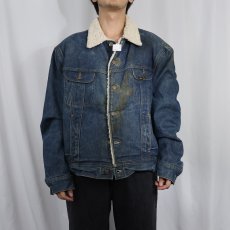 画像2: 70's Lee USA製 "STORM RIDER" デニムボアジャケット SIZE50 (2)