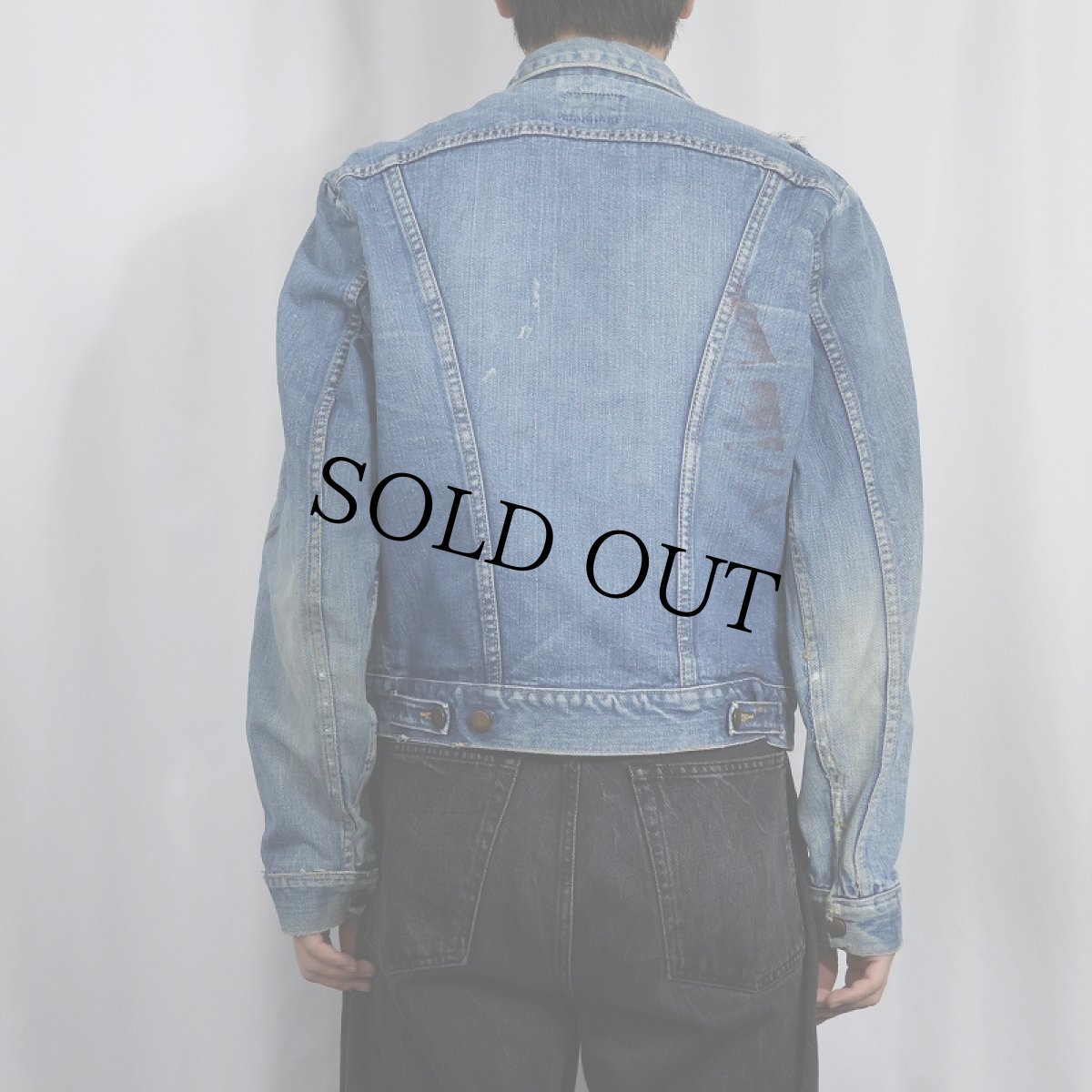 画像3: 70's Wrangler 124MJ USA製 デニムジャケット SIZE40 (3)