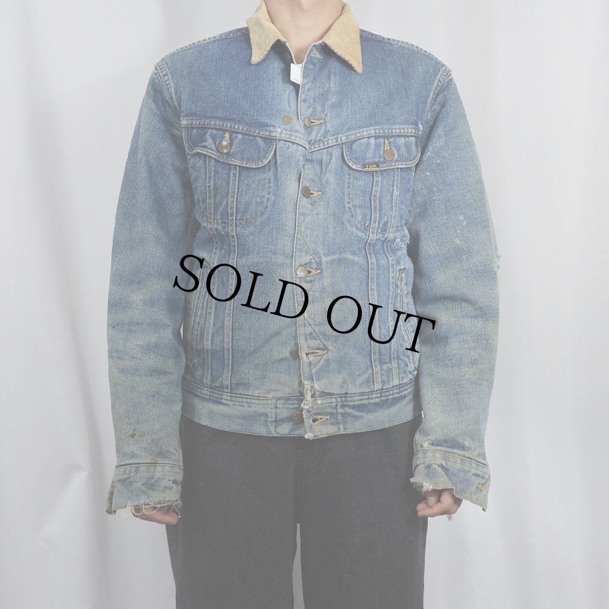 画像2: 70's Lee USA製 "STORM RIDER" ブランケットライナー デニムジャケット SIZE40L (2)