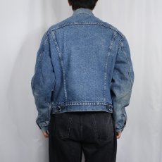 画像3: 80's Levi's 71401 USA製 チェック柄ライナー デニムジャケット SIZE44L (3)