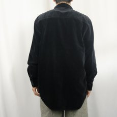 画像3: moto ベロアシャツ BLACK M (3)