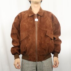 画像2: COMPAGNIE ITALY製 フェイクスエードジャケット (2)