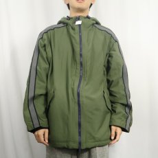 画像2: 90's〜 GAP フリースライナー ナイロンジップパーカー M (2)