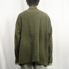 画像3: 切り替えデザイン フリースジャケット XXL (3)