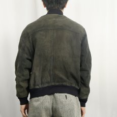 画像5: "A-1 TYPE" スエードレザージャケット BLACK SIZE58 (5)