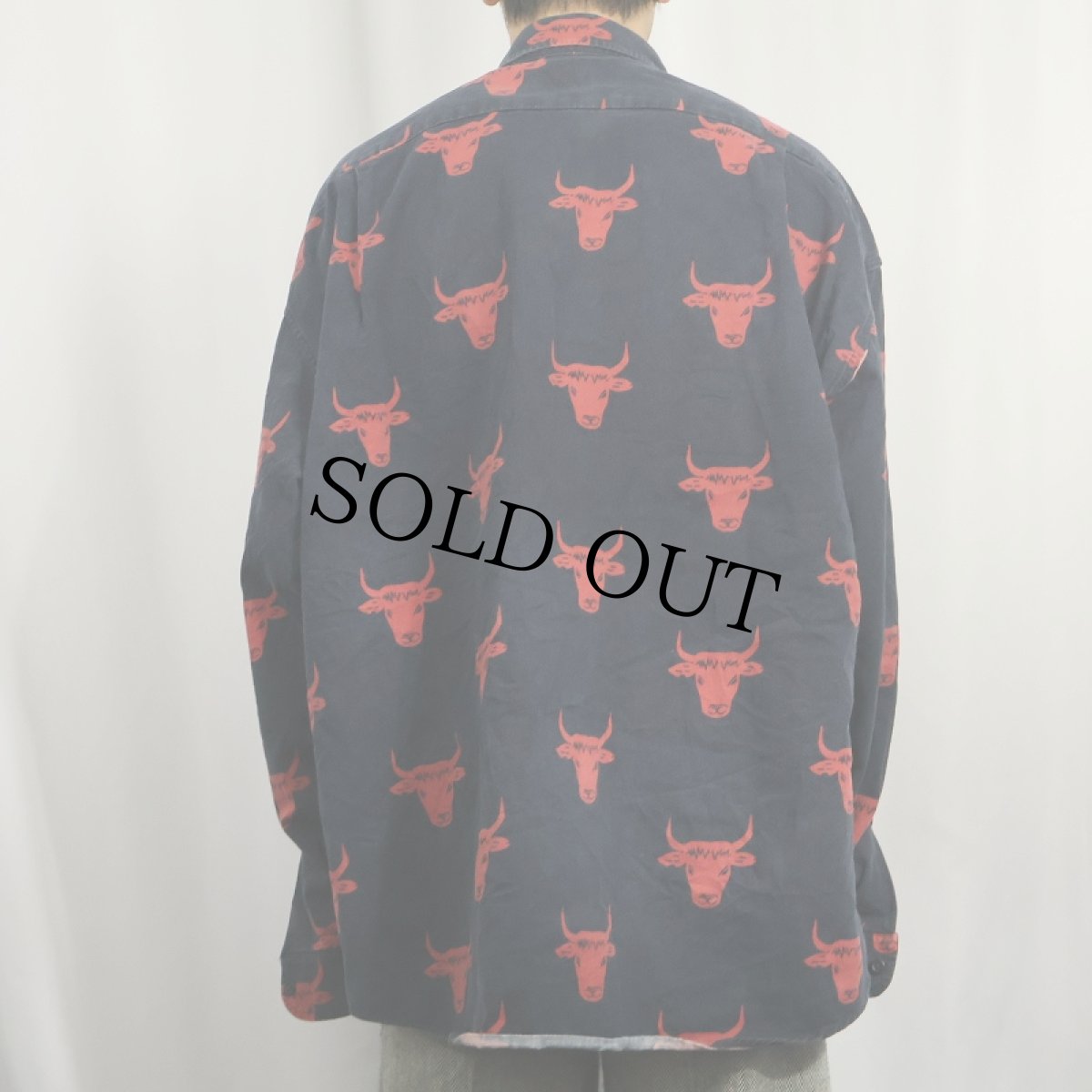 画像3: 90's〜 SOULEIADO FRANCE製 闘牛柄 コットンシャツ BLACK SIZE6 (3)