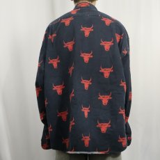 画像3: 90's〜 SOULEIADO FRANCE製 闘牛柄 コットンシャツ BLACK SIZE6 (3)