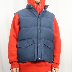 画像2: 80〜90's Woolrich ダウンベスト NAVY (2)