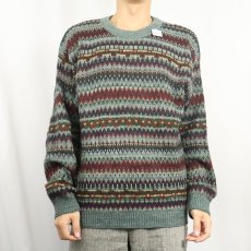 画像2: フェアアイル柄ニットセーター (2)