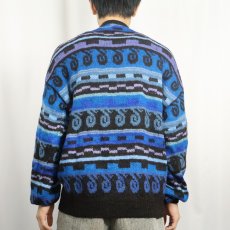 画像3: 80's Fotrama ネイティブ柄 アルパカウールニットセーター (3)