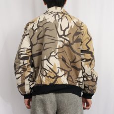 画像3: 90's PREDATOR CAMOUFLAGE USA製 プレデターカモ柄 キルティングライナー コットンジャケット L (3)