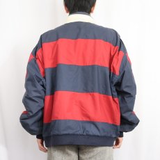 画像3: 90's〜 Brooks Brothers ボーダー柄 裏フリース コットンスイングトップ XL (3)