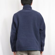 画像3: 90's Patagonia USA製 ハーフジップフリースジャケット NAVY L (3)