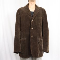 画像2: 90's〜 POLO Ralph Lauren 太畝 コーデュロイテーラードジャケット L (2)