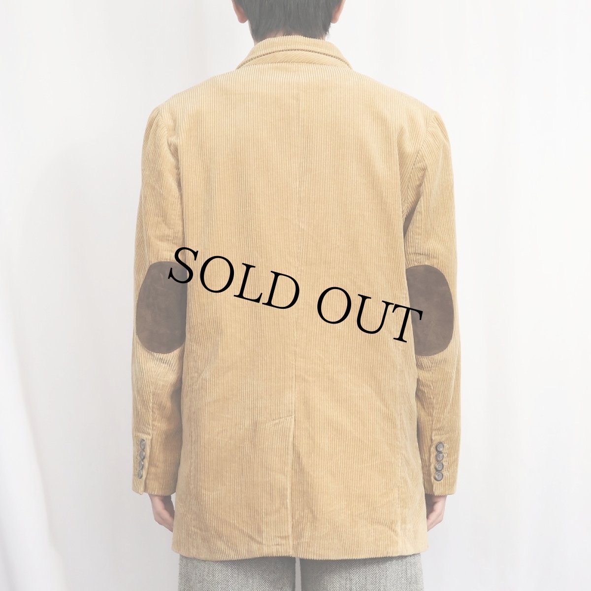 画像4: POLO Ralph Lauren エルボーパッチ付き 太畝 コーデュロイテーラードジャケット XL (4)