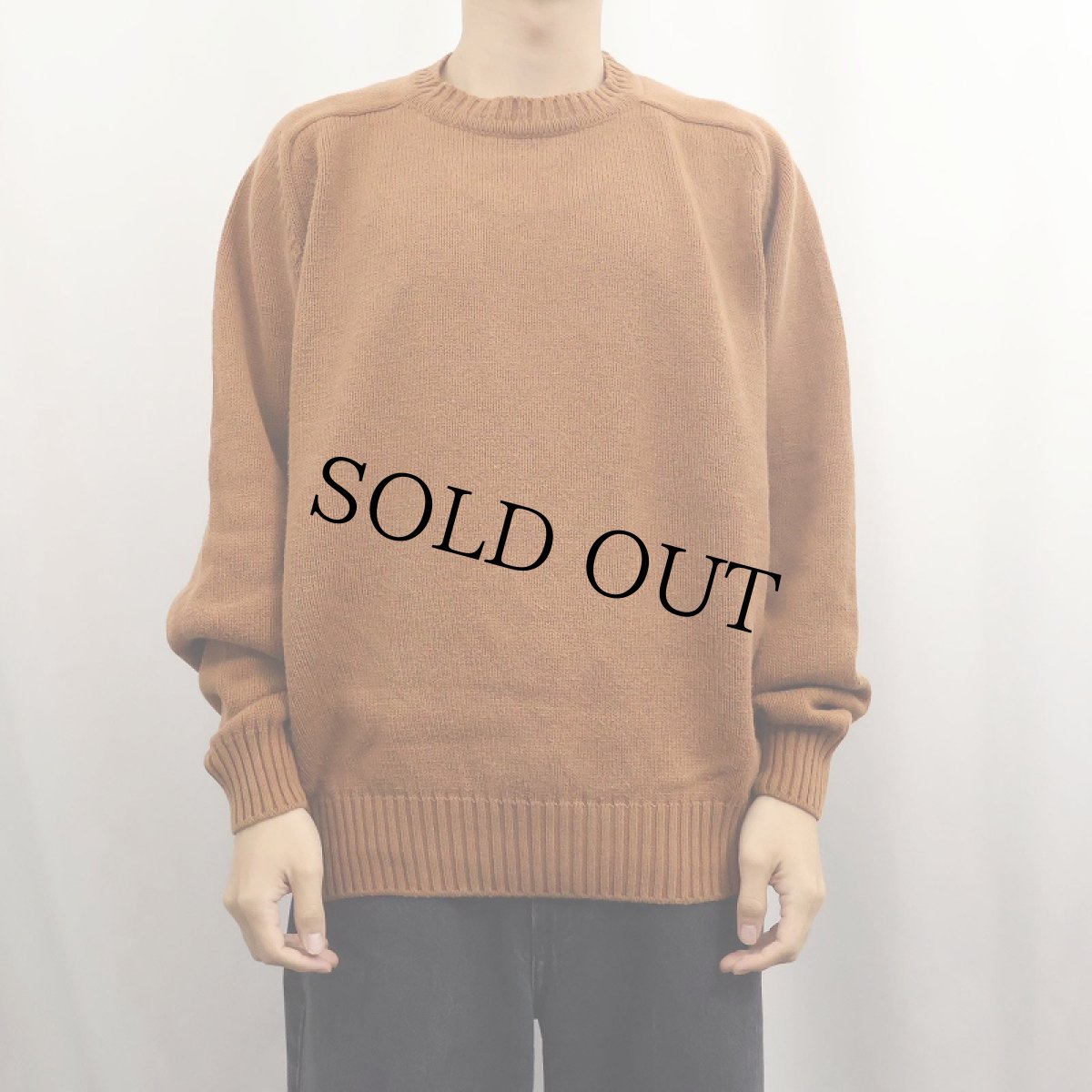 画像2: 90's LANDS' END USA製 コットンニットセーター L (2)