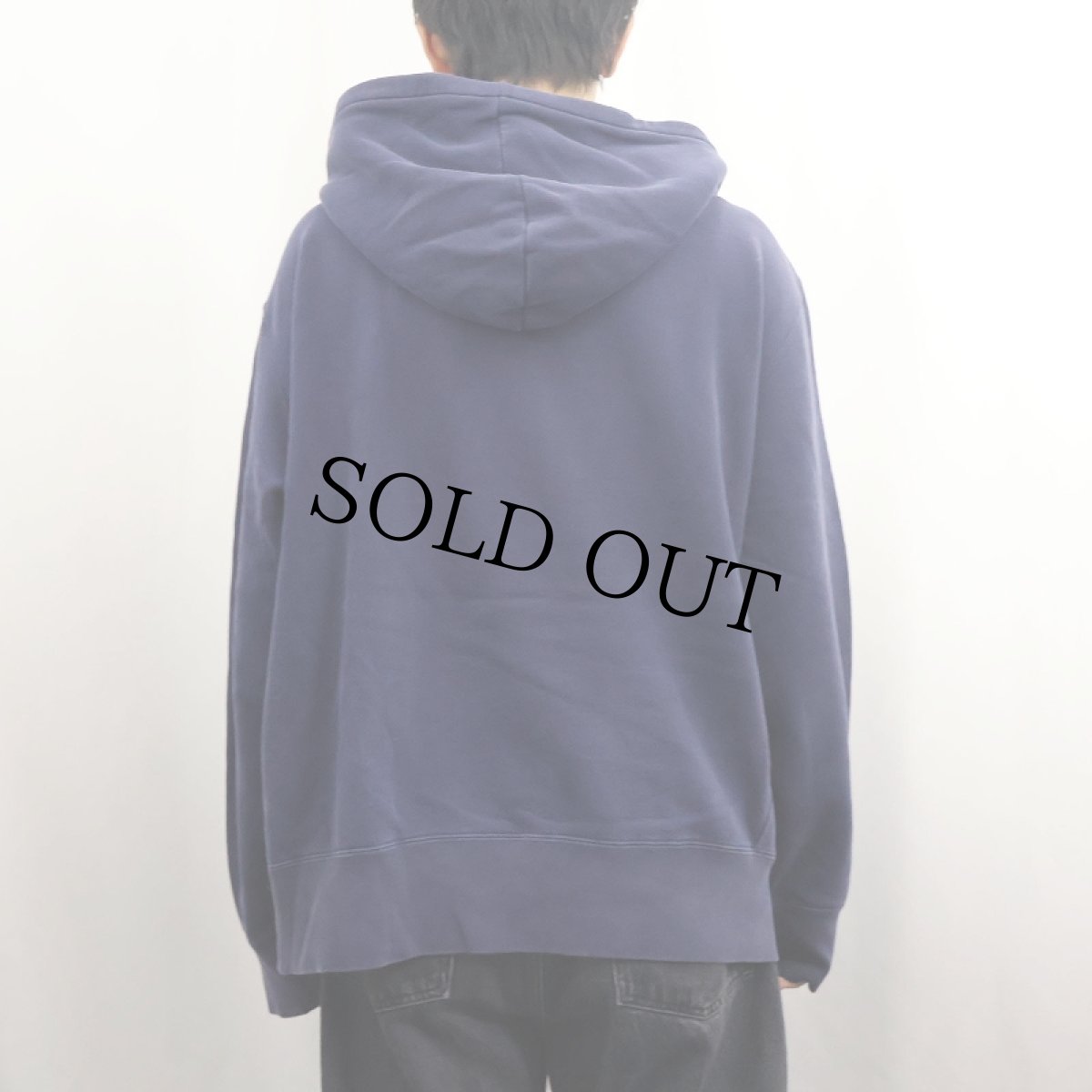 画像3: POLO Ralph Lauren Rウイングパッチ付き ヘンリーネック 後付けスウェットフーディ NAVY XXL (3)