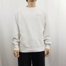 画像2: 2000's Champion REVERSE WEAVE インサイドアウト ロゴプリントスウェット S (2)