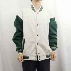 画像2: 90〜2000's FRUIT OF THE LOOM 2トーン スウェットスタジャン XXL (2)