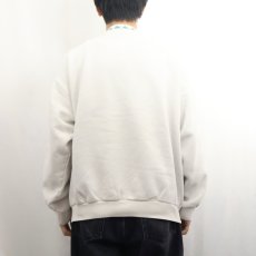 画像3: 90's adidas EQUIPMENT ロゴ刺繍 モックネックスウェット L (3)