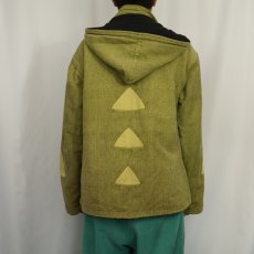 画像4: NATRAJ NEPAL製 デザインコットンジップパーカー (4)