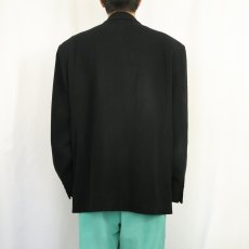画像3: ウールカシミアテーラードジャケット BLACK (3)