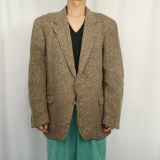 画像2: 80's YVES SAINT LAURENT FRANCE製 カラーネップ混 ウールツイードジャケット (2)