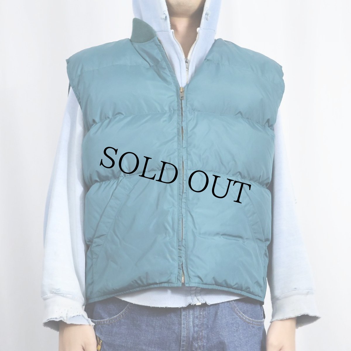 画像2: 80's Eddie Bauer USA製 グースダウンベスト L (2)