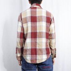 画像3: 80's BIG MAC USA製 チェック柄 ヘビーネルシャツ S (3)