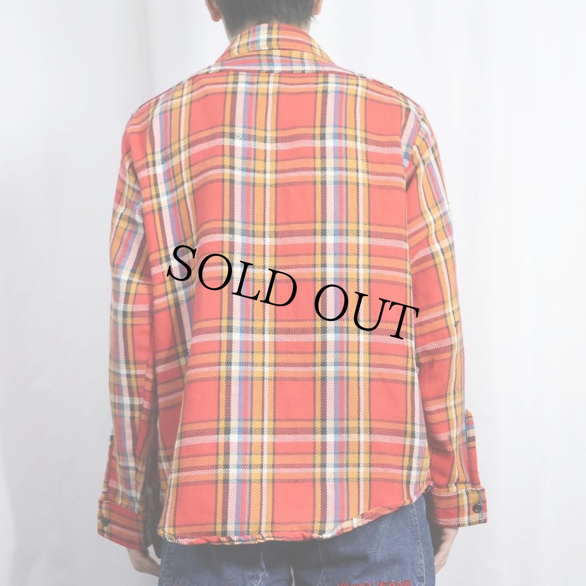 画像3: 70's チェック柄 ヘビーネルシャツ (3)