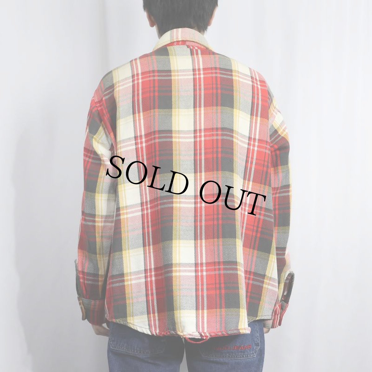 画像3: 70's チェック柄 ヘビーネルシャツ (3)