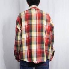 画像3: 70's チェック柄 ヘビーネルシャツ (3)