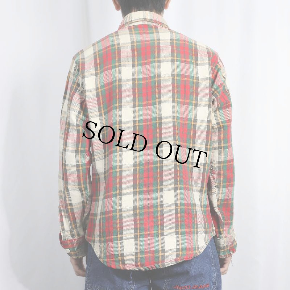 画像3: 70's JCPenney BIG MAC チェック柄 ヘビーネルシャツ M (3)