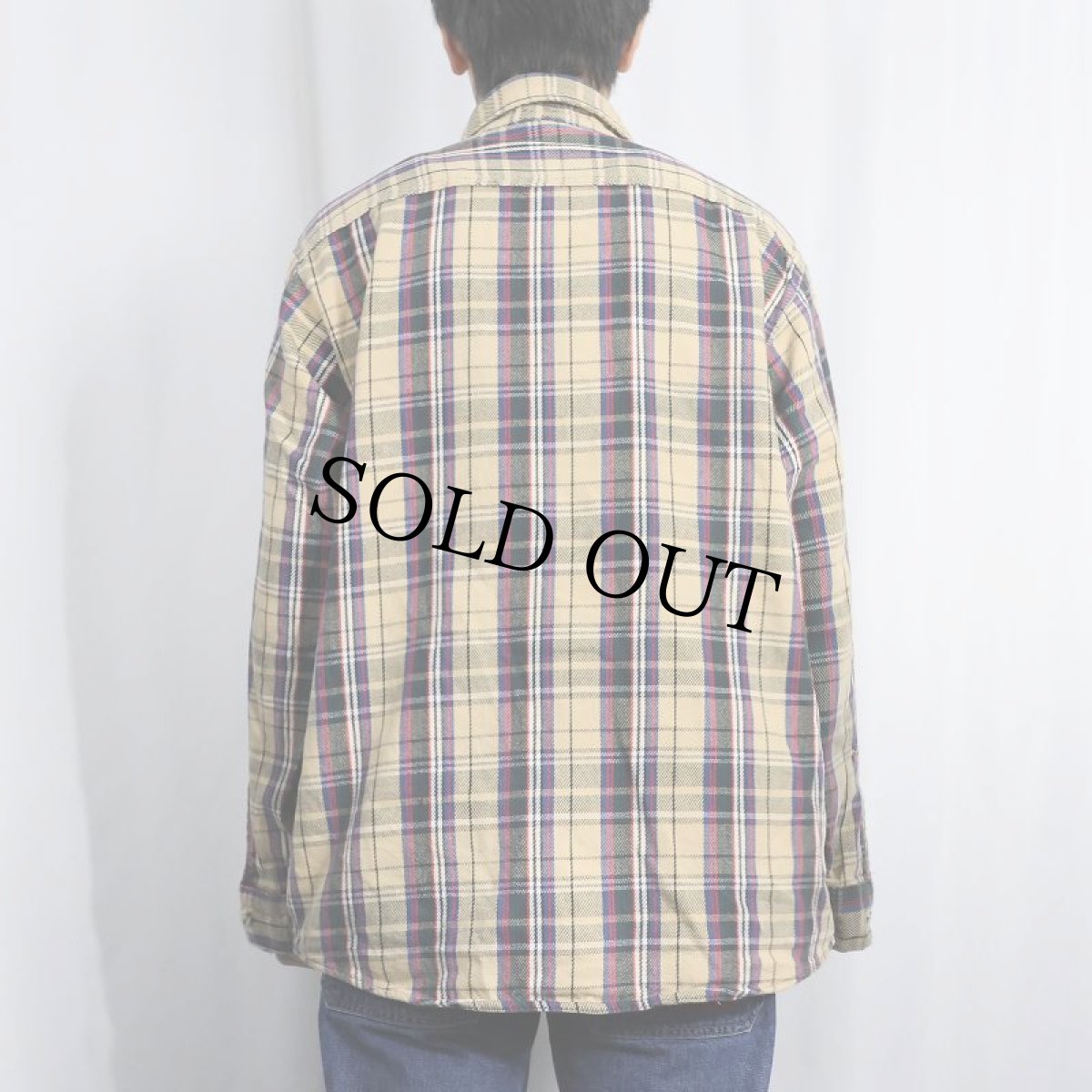画像3: 90's FIVR BROTHER チェック柄 ヘビーネルシャツ XL (3)