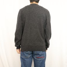 画像3: POLO Ralph Lauren Vネック ウールニットセーター L (3)