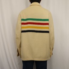 画像4: 60〜70's HUDSON'S BAY CANADA製 ボーダー柄 ウールジャケット (4)
