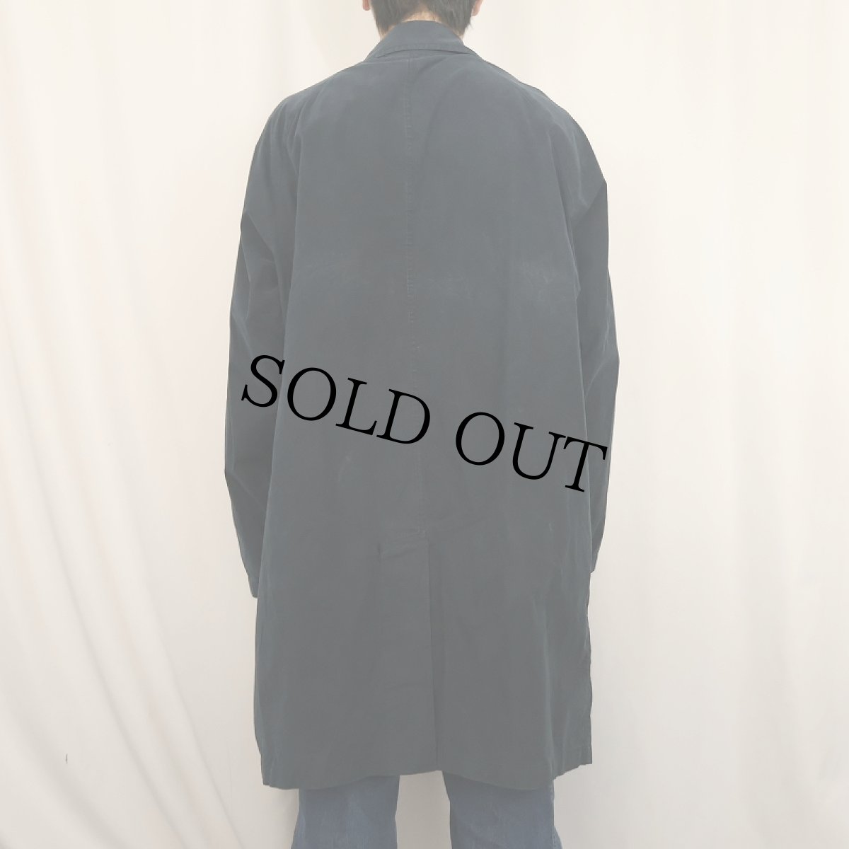 画像4: POLO Ralph Lauren スナップボタン コットンステンカラーコート NAVY L (4)