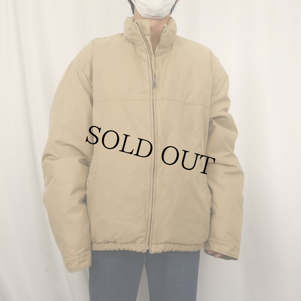 画像2: POLO Ralph Lauren コットン×ナイロン ダウンジャケット XL (2)