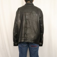 画像3: POLO Ralph Lauren レザージャケット BLACK L (3)
