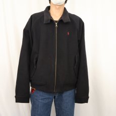 画像2: POLO Ralph Lauren ウール×ナイロンジャケット BLACK L (2)