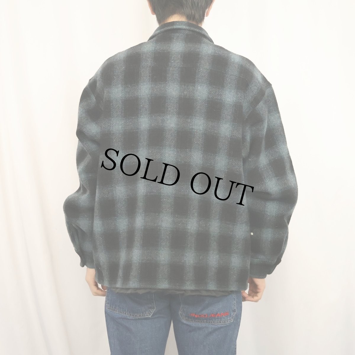 画像3: PENDLETON チェック柄 ウールジャケット XL (3)