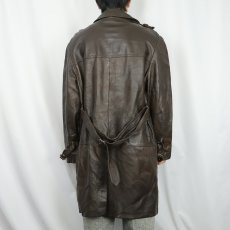 画像3: 70's レザートレンチコート (3)