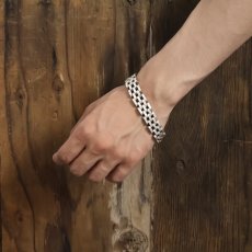 画像3: MEXICAN SILVER925 チェーンブレスレット (3)