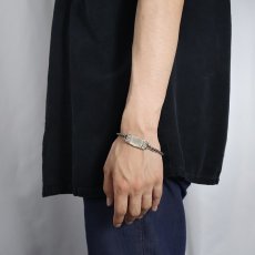 画像2: 40's U.S.NAVY SILVER925 IDブレスレット (2)
