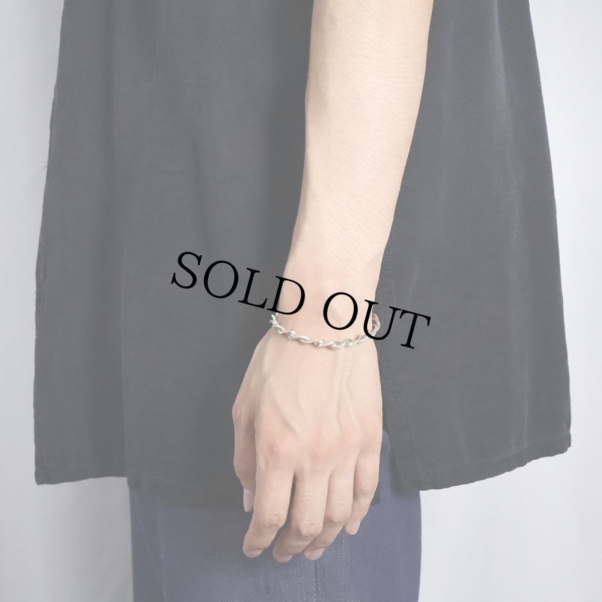 画像2: SILVER925 ツイストバングル (2)